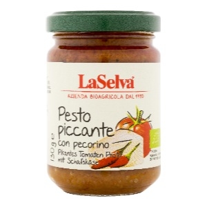 Bio Pikantes Tomaten Pesto mit Schafskäse (130g)