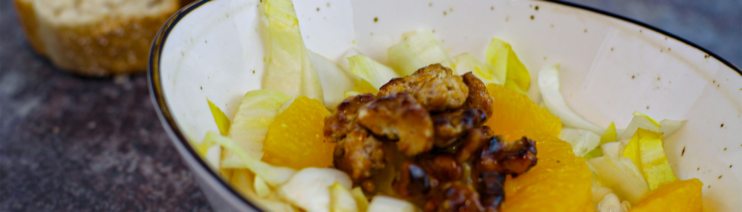 Kochbox Chicoreesalat mit Orangenfilets