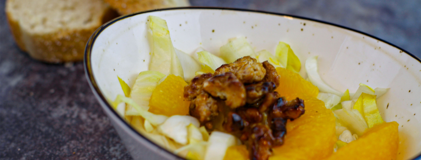 Kochbox Chicoreesalat mit Orangenfilets