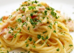 Spaghetti in Lauchsauce