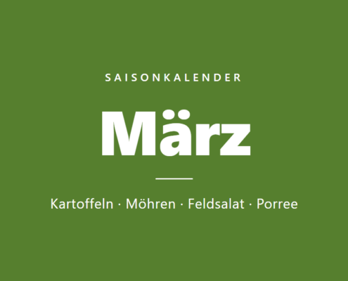 Saisonkalender März: Obst und Gemüse der Saison