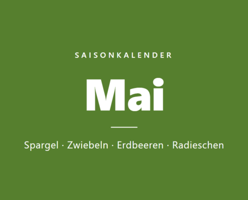Saisonkalender Mai: Obst und Gemüse der Saison